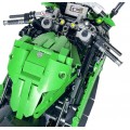 Sada stavebních kostek pro zelené sportovní motocykly 2304 ks.