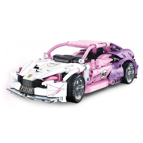 Sada Pink Sports Car Blocks 652 ks.