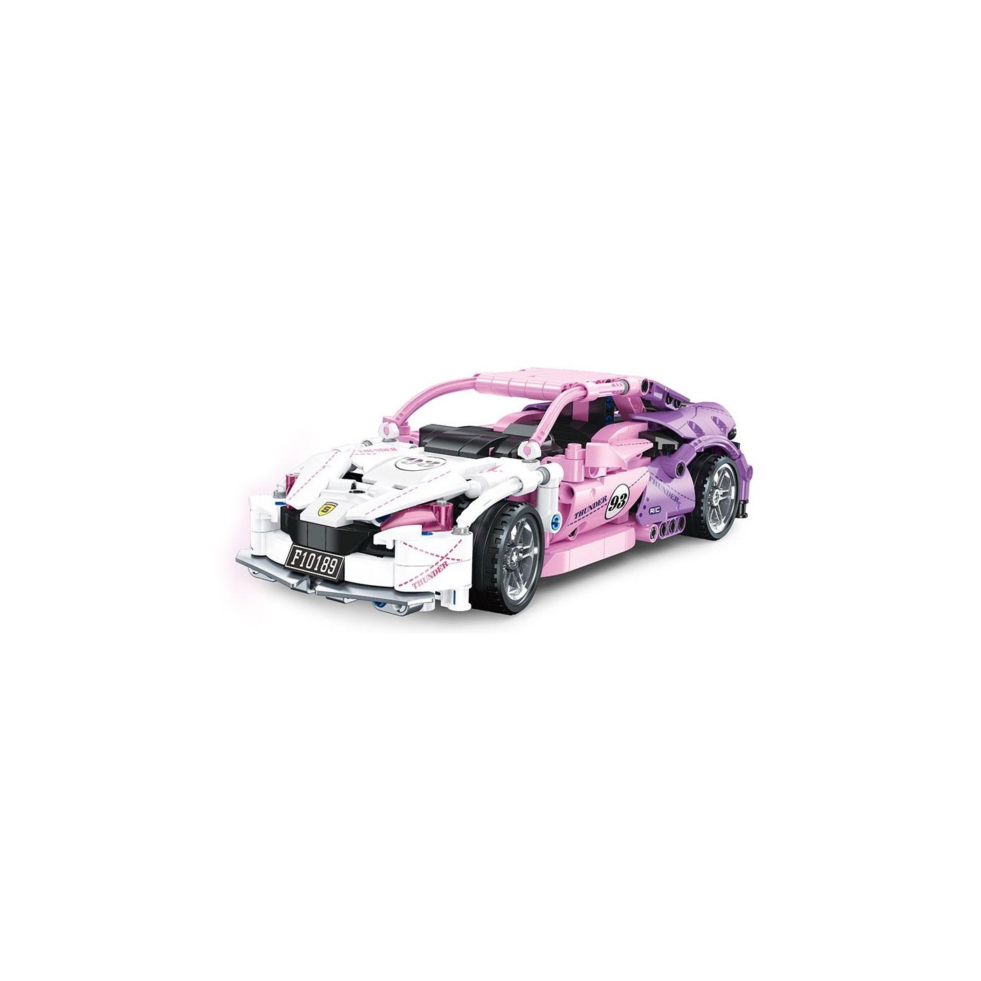 Sada Pink Sports Car Blocks 652 ks.