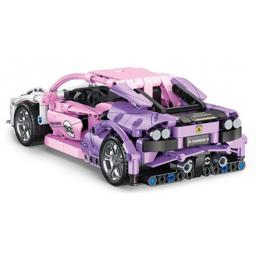 Sada Pink Sports Car Blocks 652 ks.