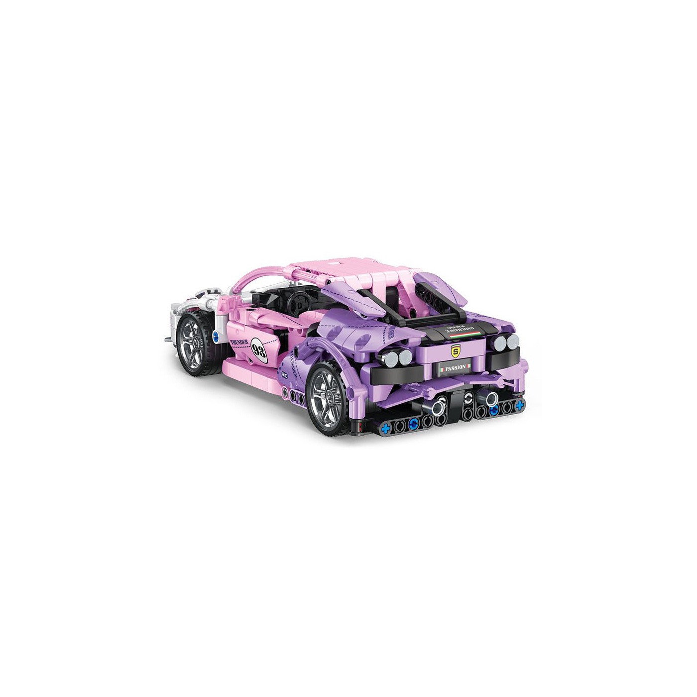 Sada Pink Sports Car Blocks 652 ks.