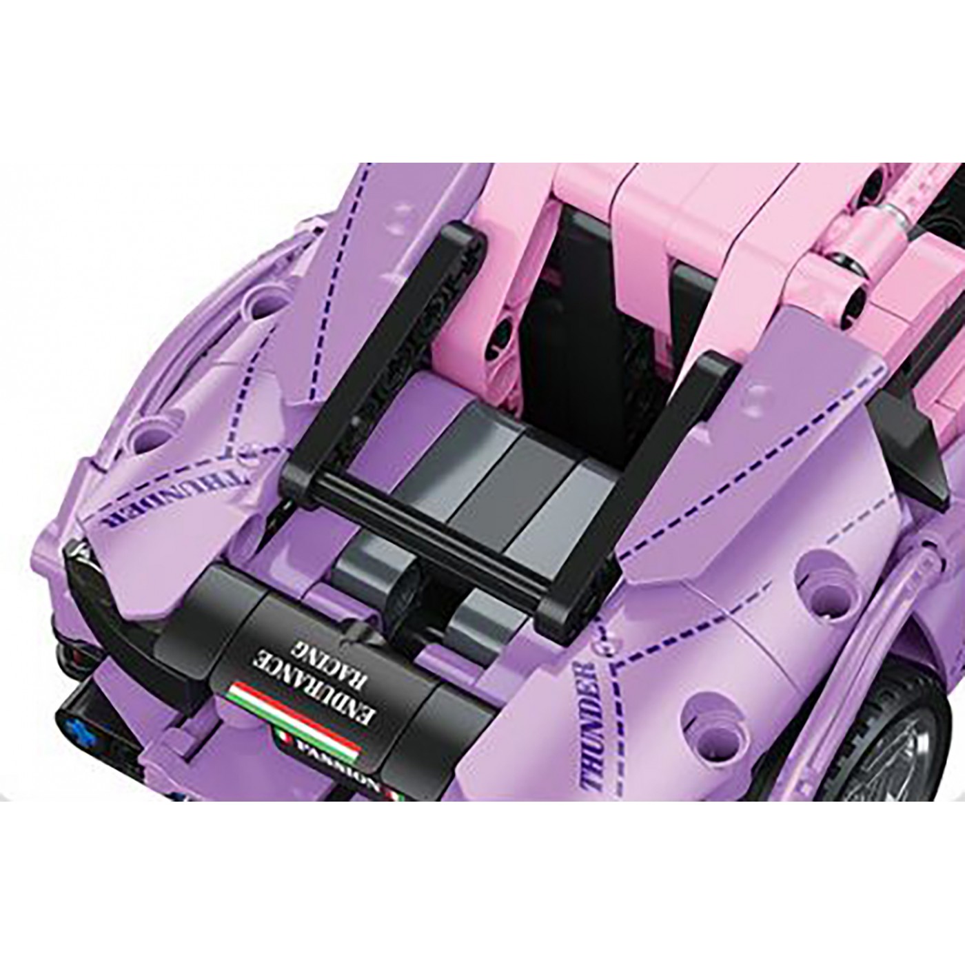 Sada Pink Sports Car Blocks 652 ks.