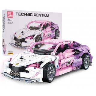 Sada Pink Sports Car Blocks 652 ks.