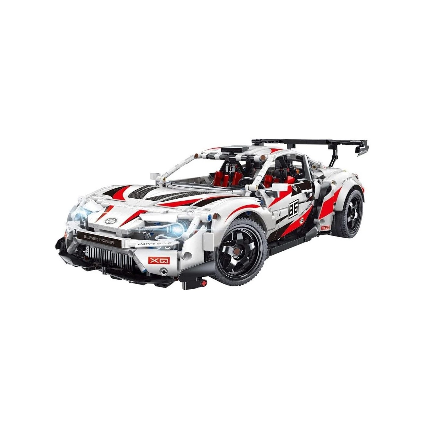 Sada stavebních bloků Super Car GT86 bílá
