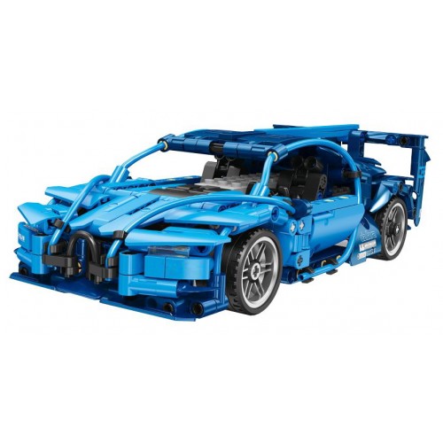 Sada autobloků 523 kusů. Modrý