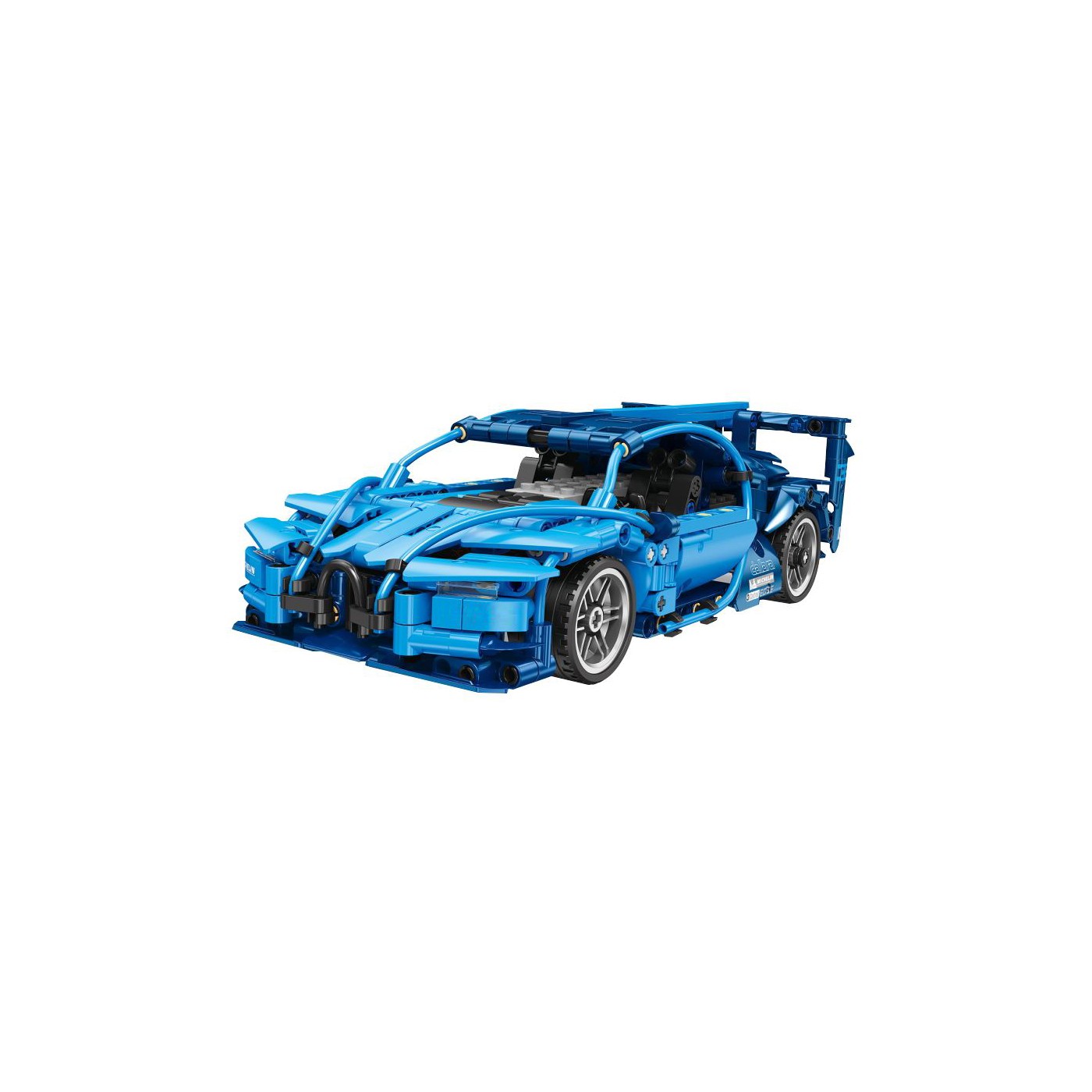 Sada autobloků 523 kusů. Modrý