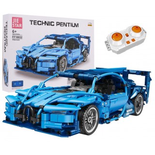 Sada autobloků 523 kusů. Modrý