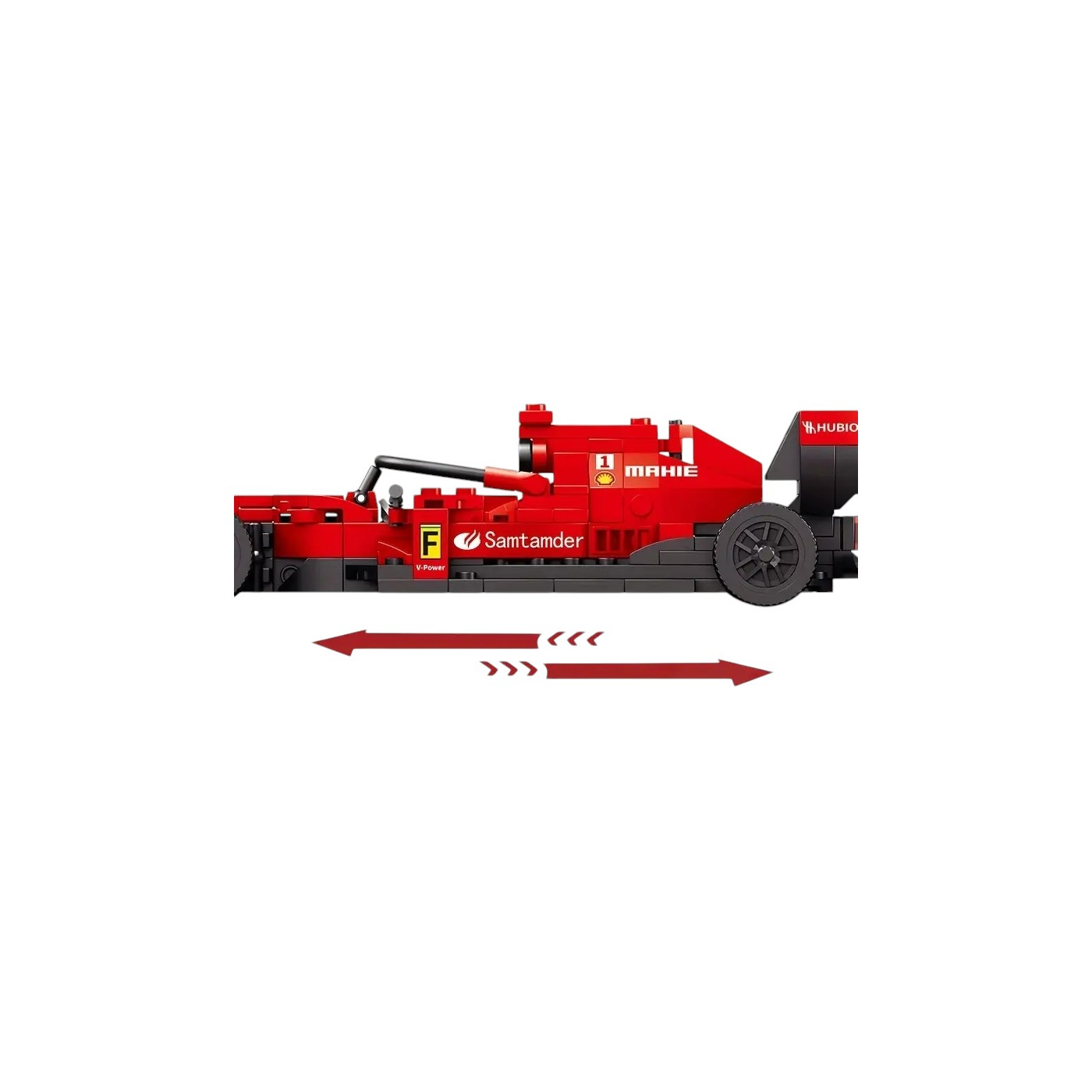 Bolid F1 Red Block Set 266 ks.