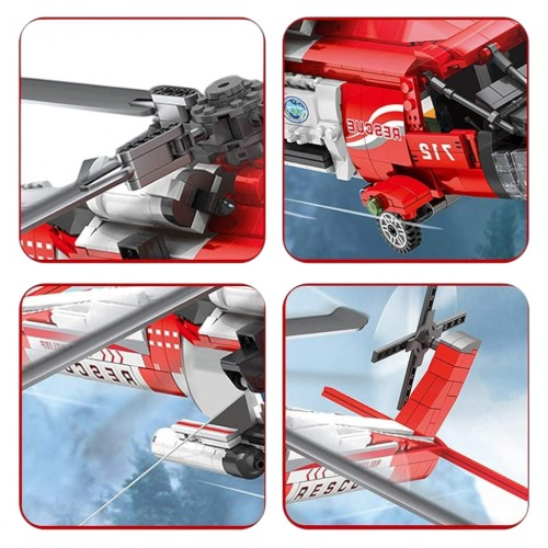 Sada bloků vrtulníku HH-60J 1137 ks.