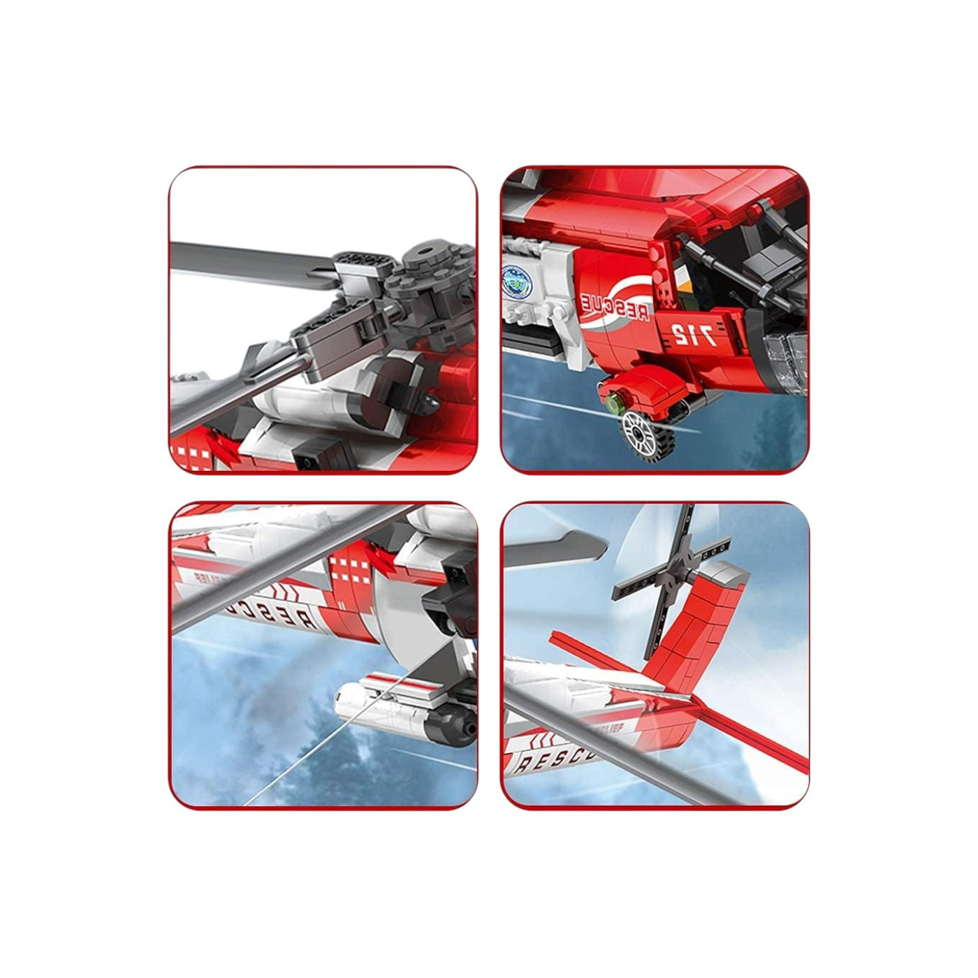 Sada bloků vrtulníku HH-60J 1137 ks.