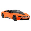 BMW i8 Roadster oranžový RASTAR model 1:12 Dálkově ovládané auto + 2,4 GHz dálkové ovládání