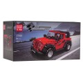 Sada autobloků 414 kusů. Červený
