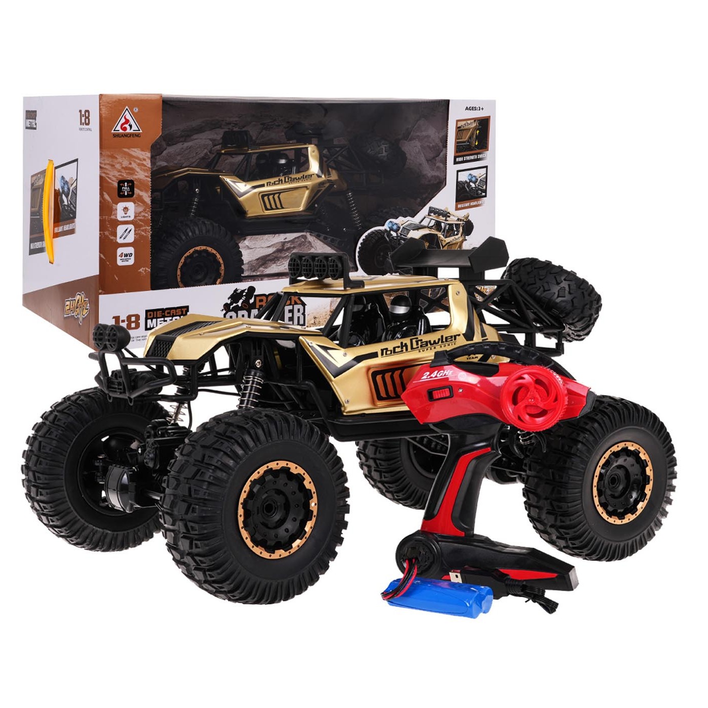 Metal Mega Crawler 1:8 Gold