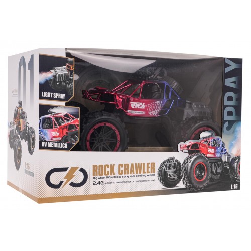 REAL ROCK Crawler s funkcí Smoke R/C Red