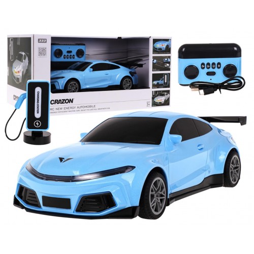 R/C auto + nabíjecí stanice modrá