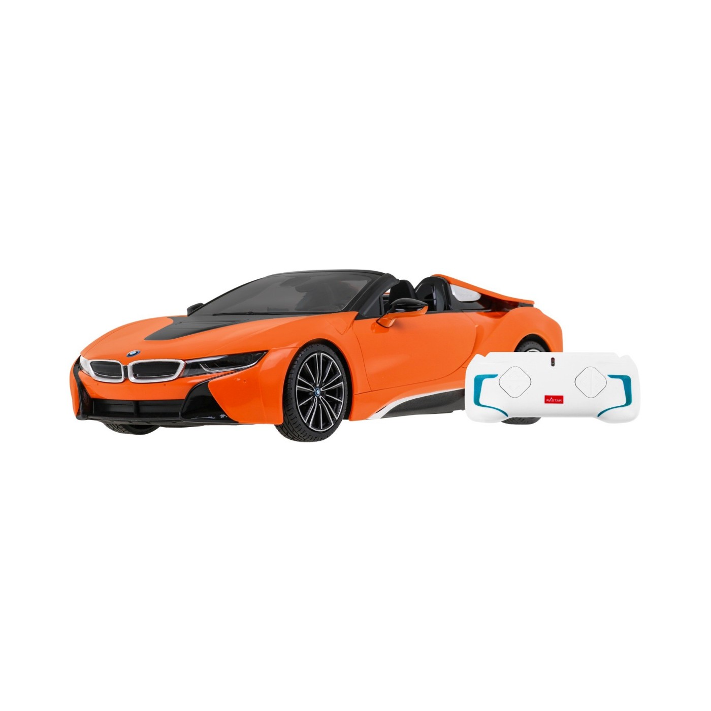 BMW i8 Roadster oranžový RASTAR model 1:12 Dálkově ovládané auto + 2,4 GHz dálkové ovládání