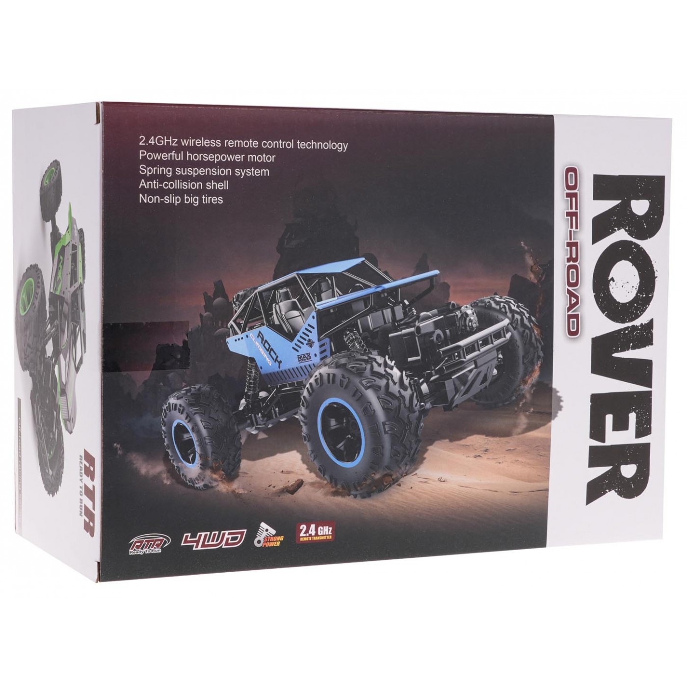 Pásový ROVER 1:16 R/C Modrý