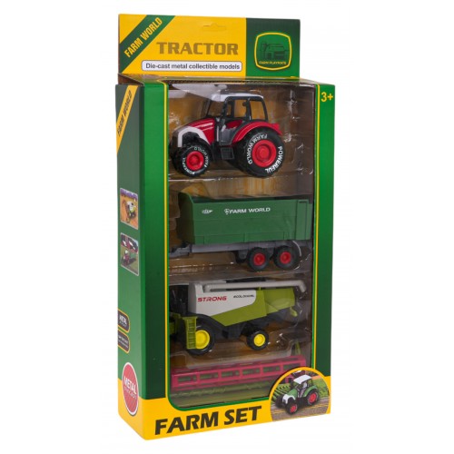 Sada zemědělských vozidel traktor + kombajn