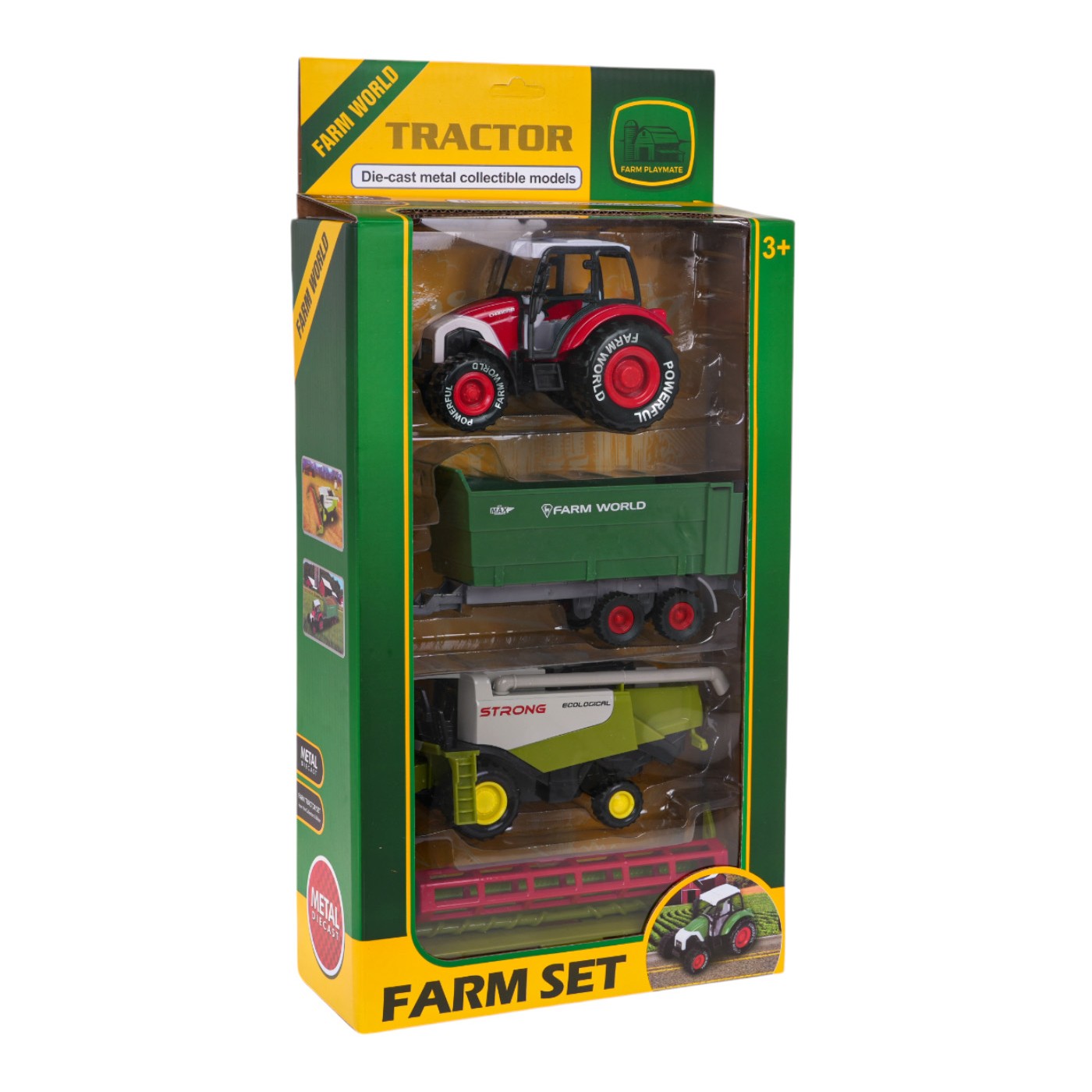 Sada zemědělských vozidel traktor + kombajn