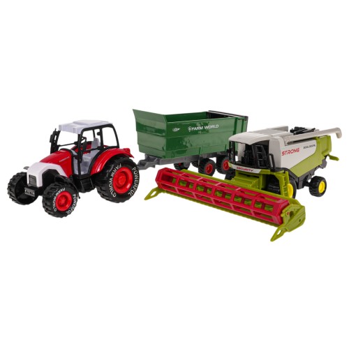 Sada zemědělských vozidel traktor + kombajn