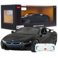 BMW i8 Roadster černý RASTAR model 1:12 Dálkové ovládání auta + 2,4 GHz dálkové ovládání