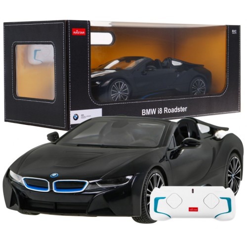 BMW i8 Roadster černý RASTAR model 1:12 Dálkové ovládání auta + 2,4 GHz dálkové ovládání