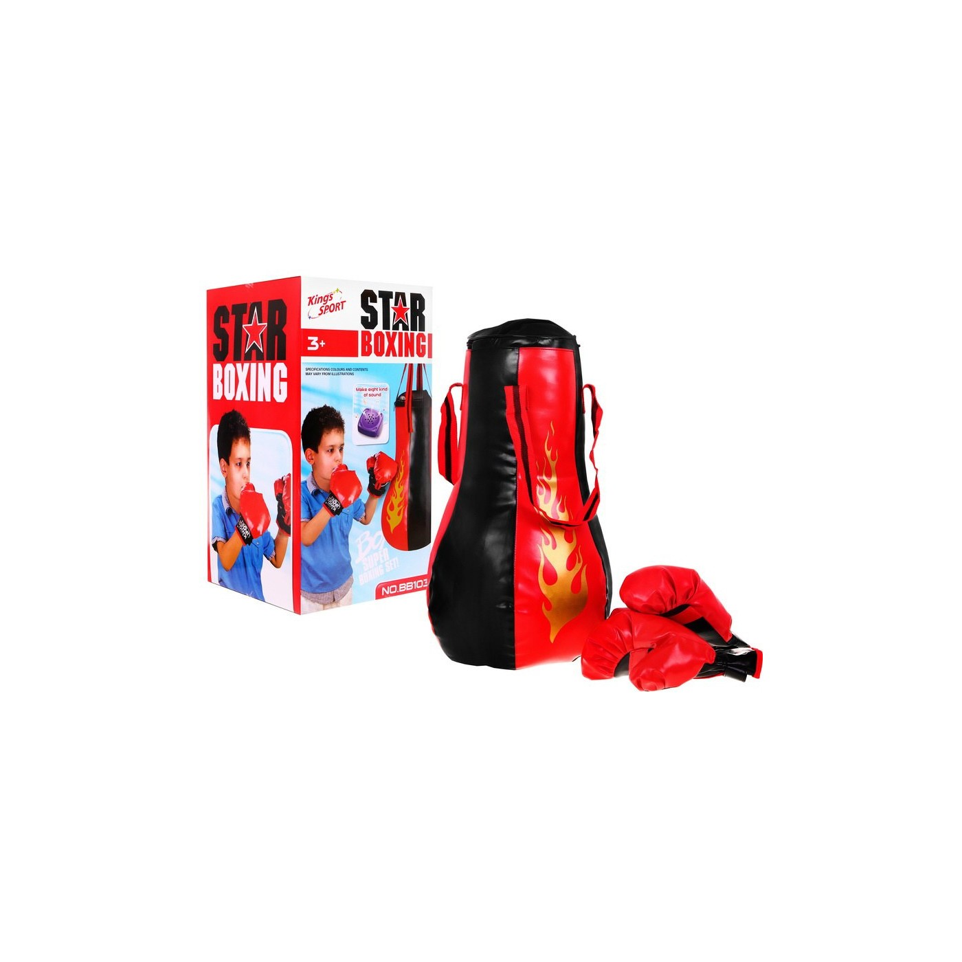 Interaktivní sada box pro děti 3+ Sportovní hračka + Hruška se zvuky + Rukavice