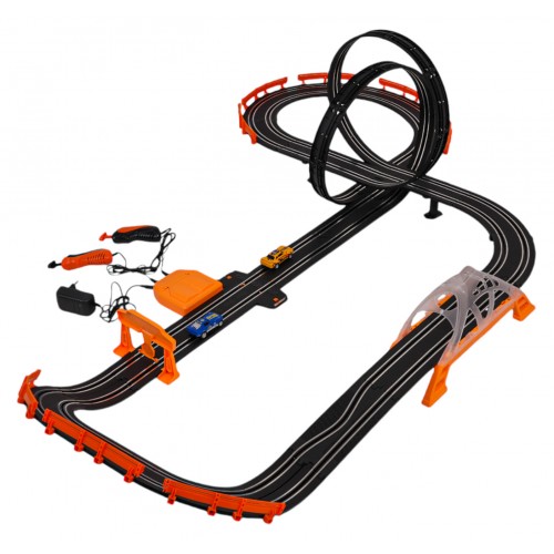 TRACK MASTER Závodní dráha s podsvícením + příslušenství 615cm
