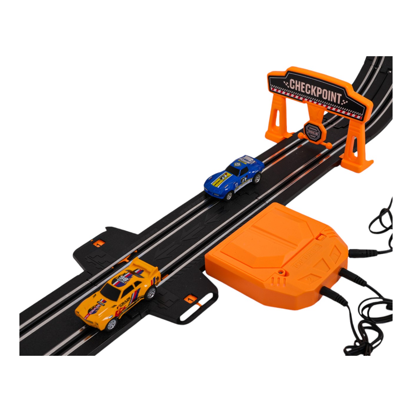 TRACK MASTER Závodní dráha s podsvícením + příslušenství 615cm