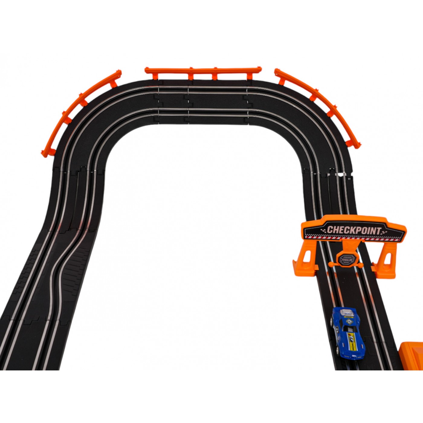 TRACK MASTER Závodní dráha s podsvícením + příslušenství 615cm