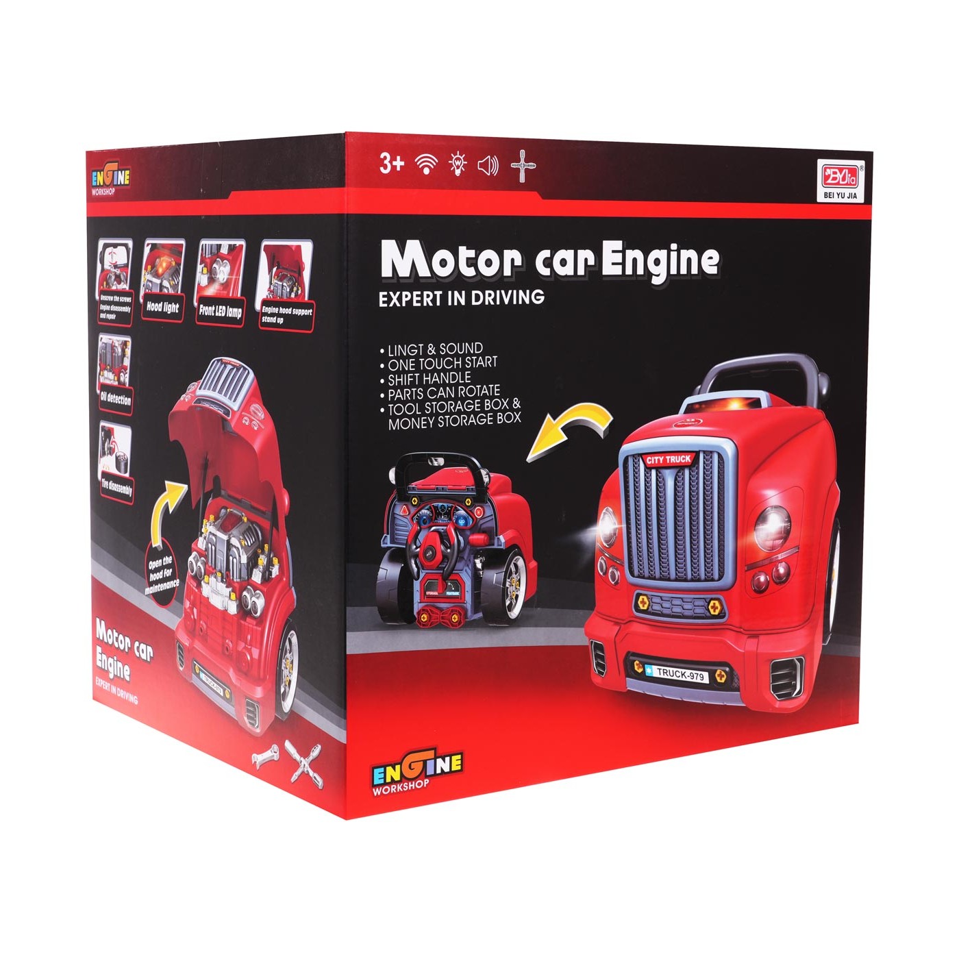 Workshop pro mladého mechanika červená
