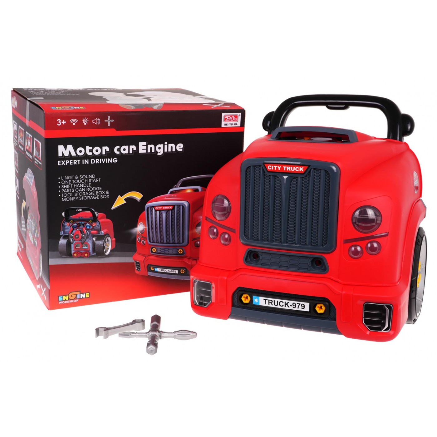 Workshop pro mladého mechanika červená