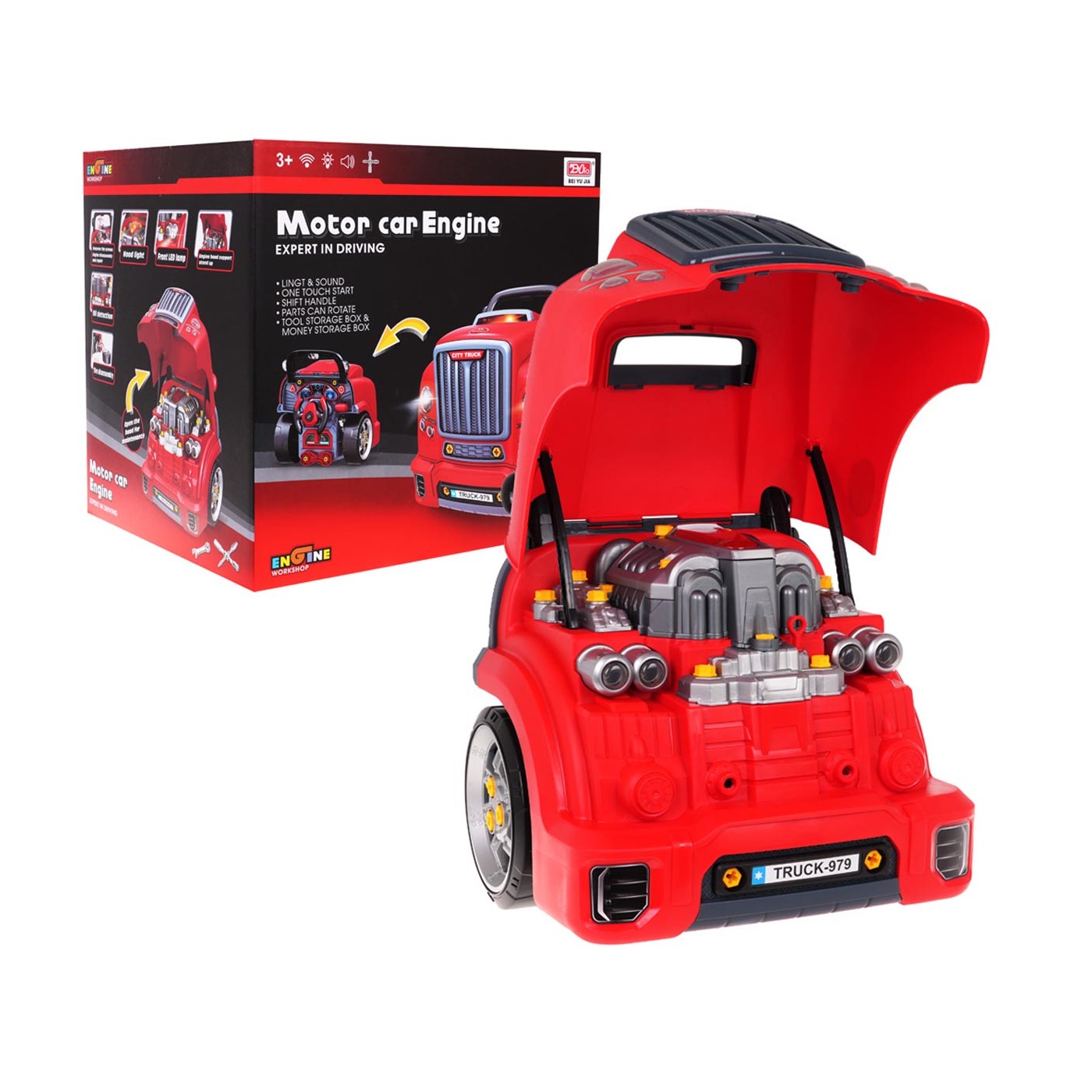 Workshop pro mladého mechanika červená