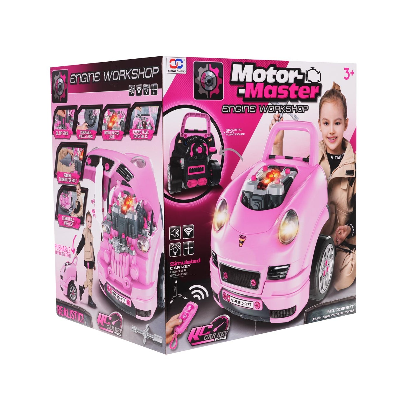 Workshop pro mladého mechanika růžový