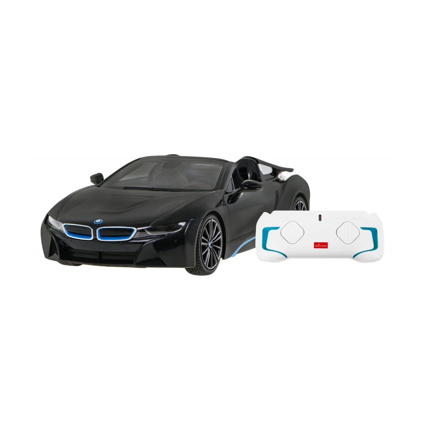 BMW i8 Roadster černý RASTAR model 1:12 Dálkové ovládání auta + 2,4 GHz dálkové ovládání