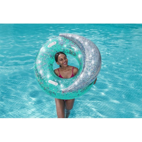Hvězdný kruh na plavání se třpytkami BESTWAY 117cm Vinyl + 2 madla