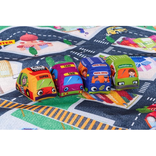 Sada City Mat + Soft Cars