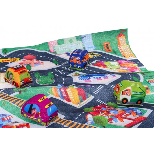 Sada City Mat + Soft Cars