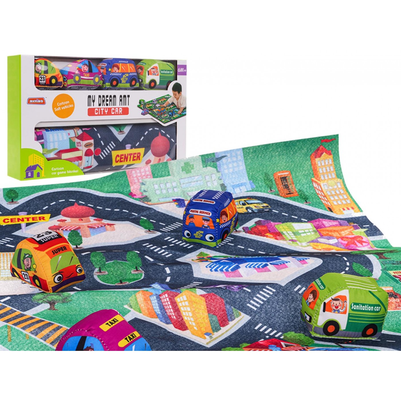 Sada City Mat + Soft Cars
