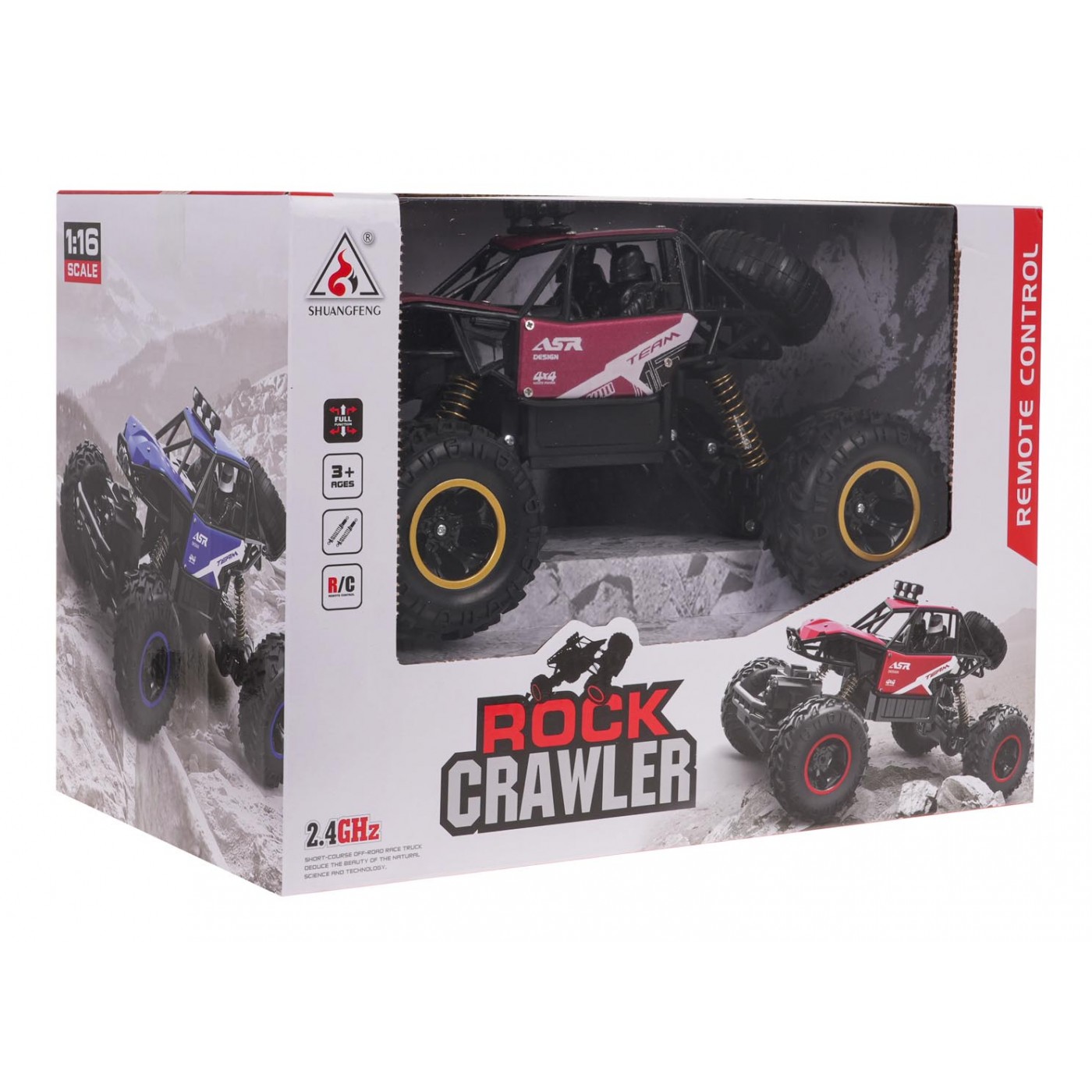 Pásový pás MONSTER ROCK R/C 1:16 Red