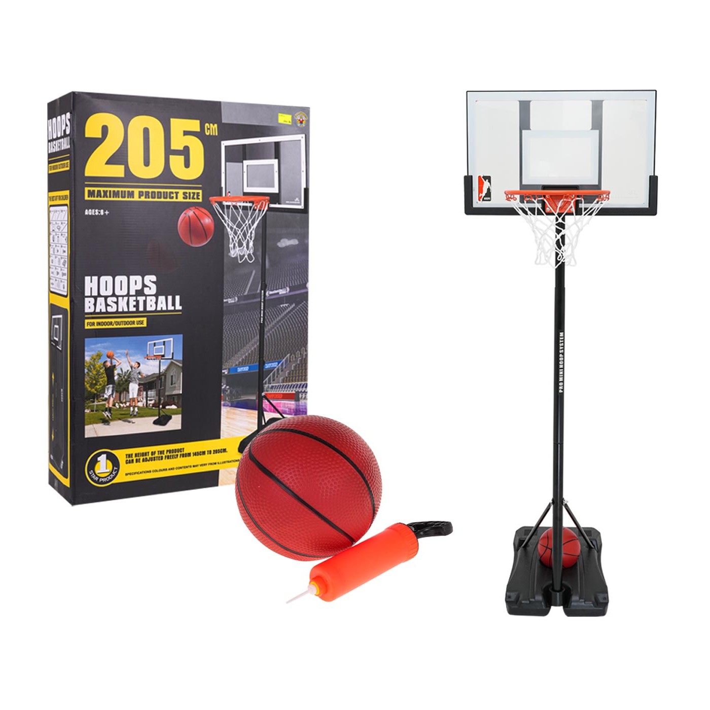 Basketbal 205cm + příslušenství