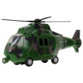 Vojenská helikoptéra se zvuky zelená