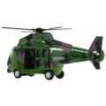 Vojenská helikoptéra se zvuky zelená