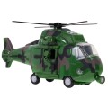 Vojenská helikoptéra se zvuky zelená