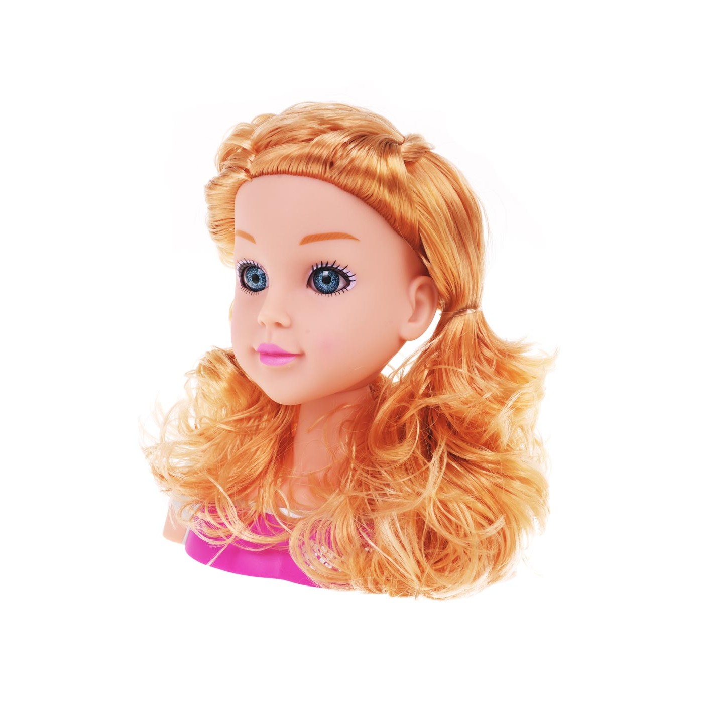 Blond stylingová hlava + příslušenství