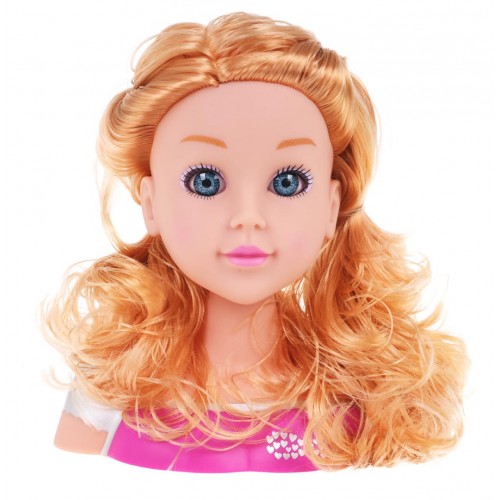 Blond stylingová hlava + příslušenství