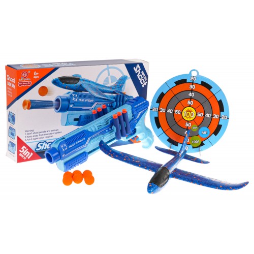 Odpalovač letadel 5v1 Pistole Blue