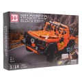 Červená sada Off-Road Car Block Set R/C 790 kusů.
