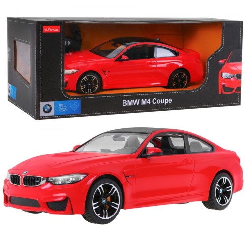 BMW M4 Coupé červené RASTAR model 1:14 Dálkové ovládání auta + 2,4 GHz dálkové ovládání