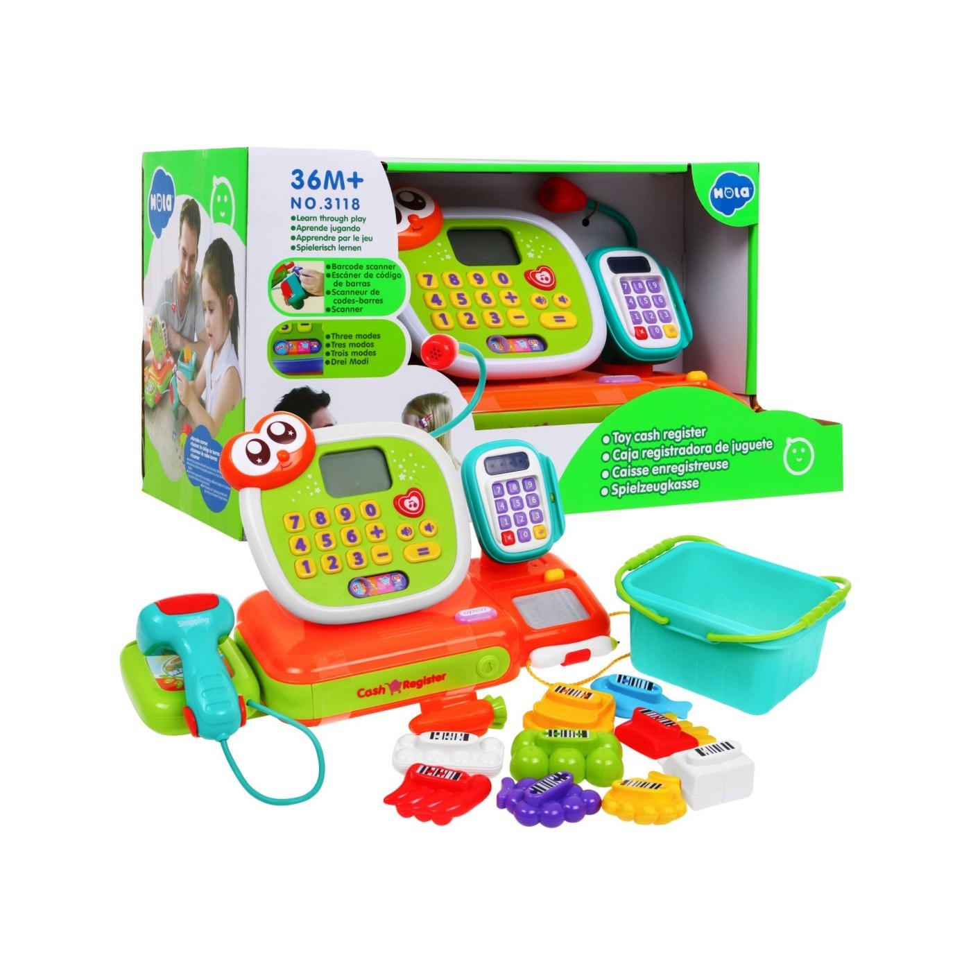 Interaktivní pokladna, výuka angličtiny HOLA TOYS